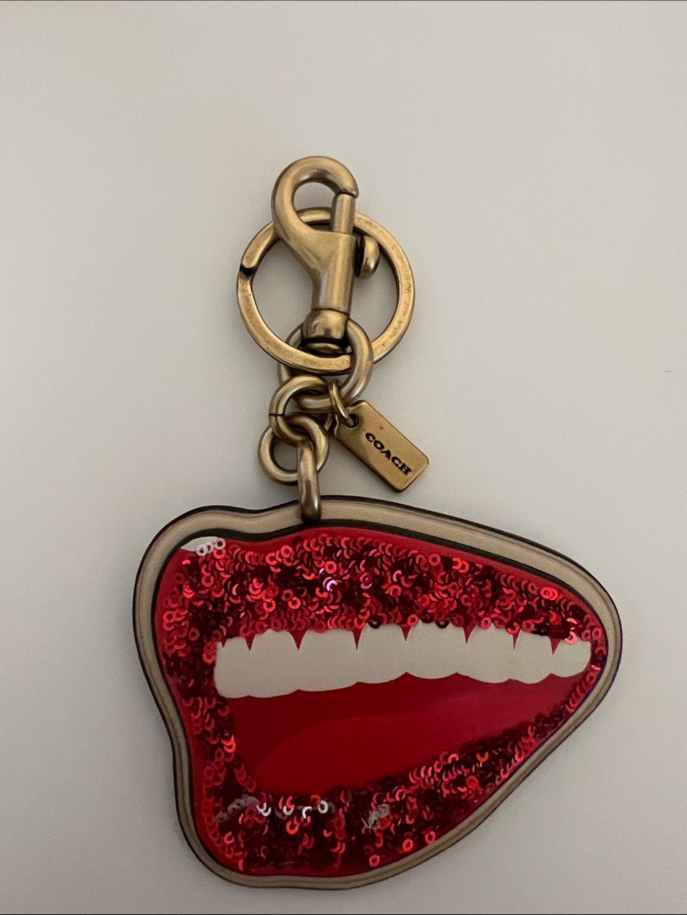 Coach X Tom Wesslemann Smile Lip Bag Charm